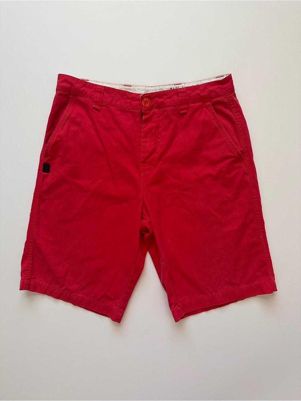 Marc Ecko Men's Red Flat Front Shorts